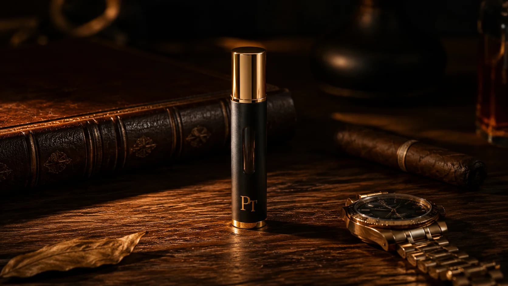 Curated designer fragrance shelf